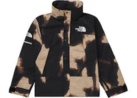 Supreme The North Face Bleached Denim Print Mountain Jacket Black