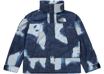 Supreme The North Face Bleached Denim Print Mountain Jacket Indigo - apparel view 2