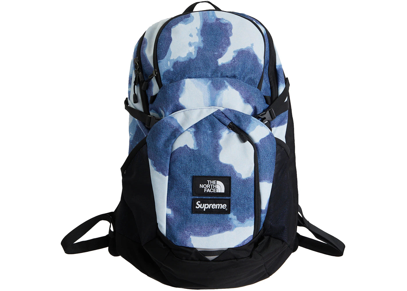 Supreme The North Face Bleached Denim Print Pocono Backpack Indigo - vue secondaire A