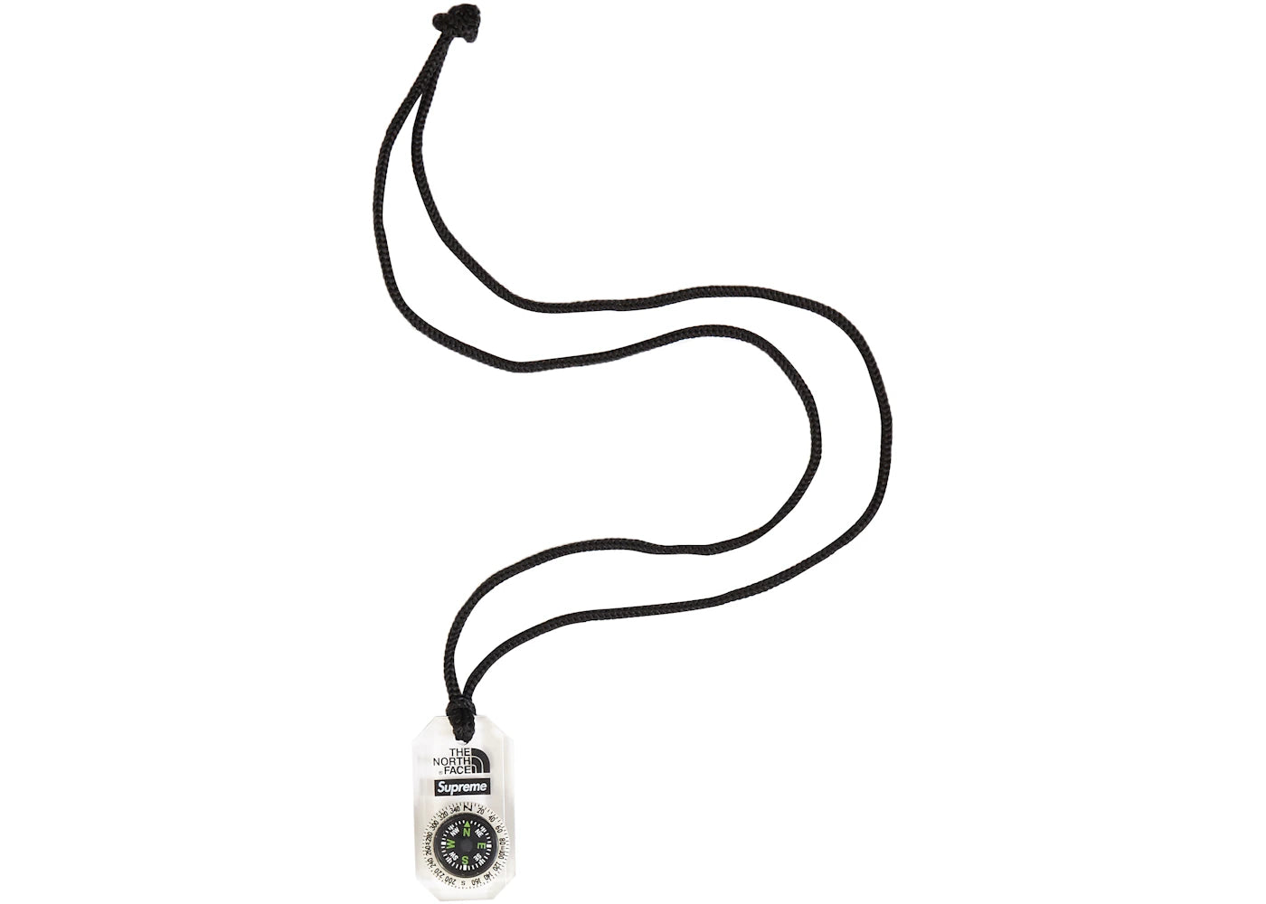 Supreme The North Face Compass Necklace Clear - vue 360