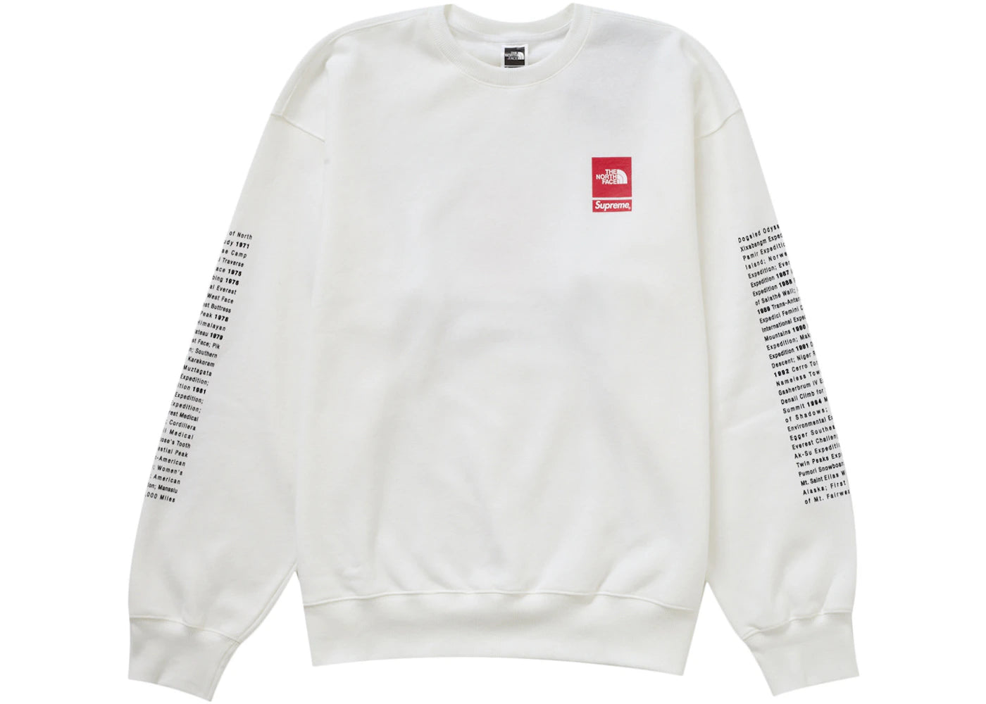 Supreme The North Face Crewneck White - vue secondaire A