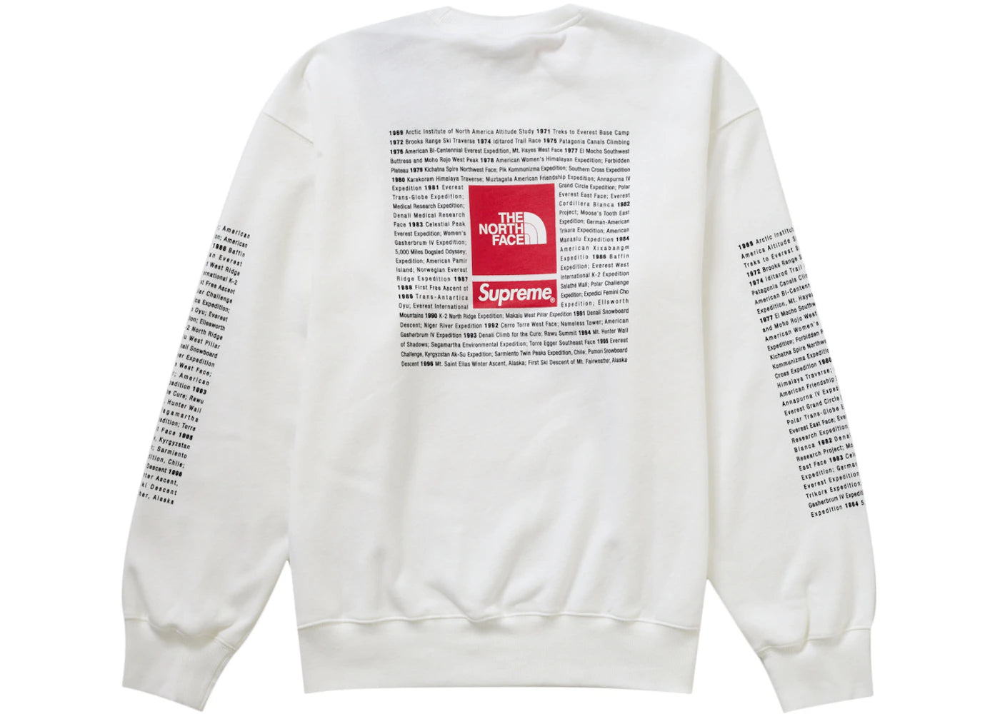 Supreme The North Face Crewneck White - vue 360