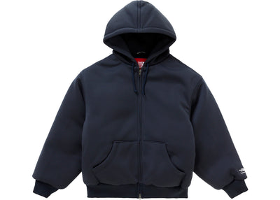 Supreme The North Face Down Filled Zip Up Hooded Sweatshirt Navy