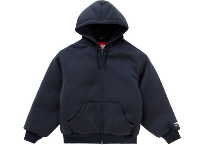 Supreme The North Face Down Filled Zip Up Hooded Sweatshirt Navy - authentic Supreme apparel