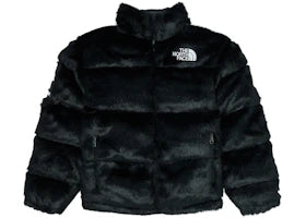Supreme The North Face Faux Fur Nuptse Jacket Black - vue 360