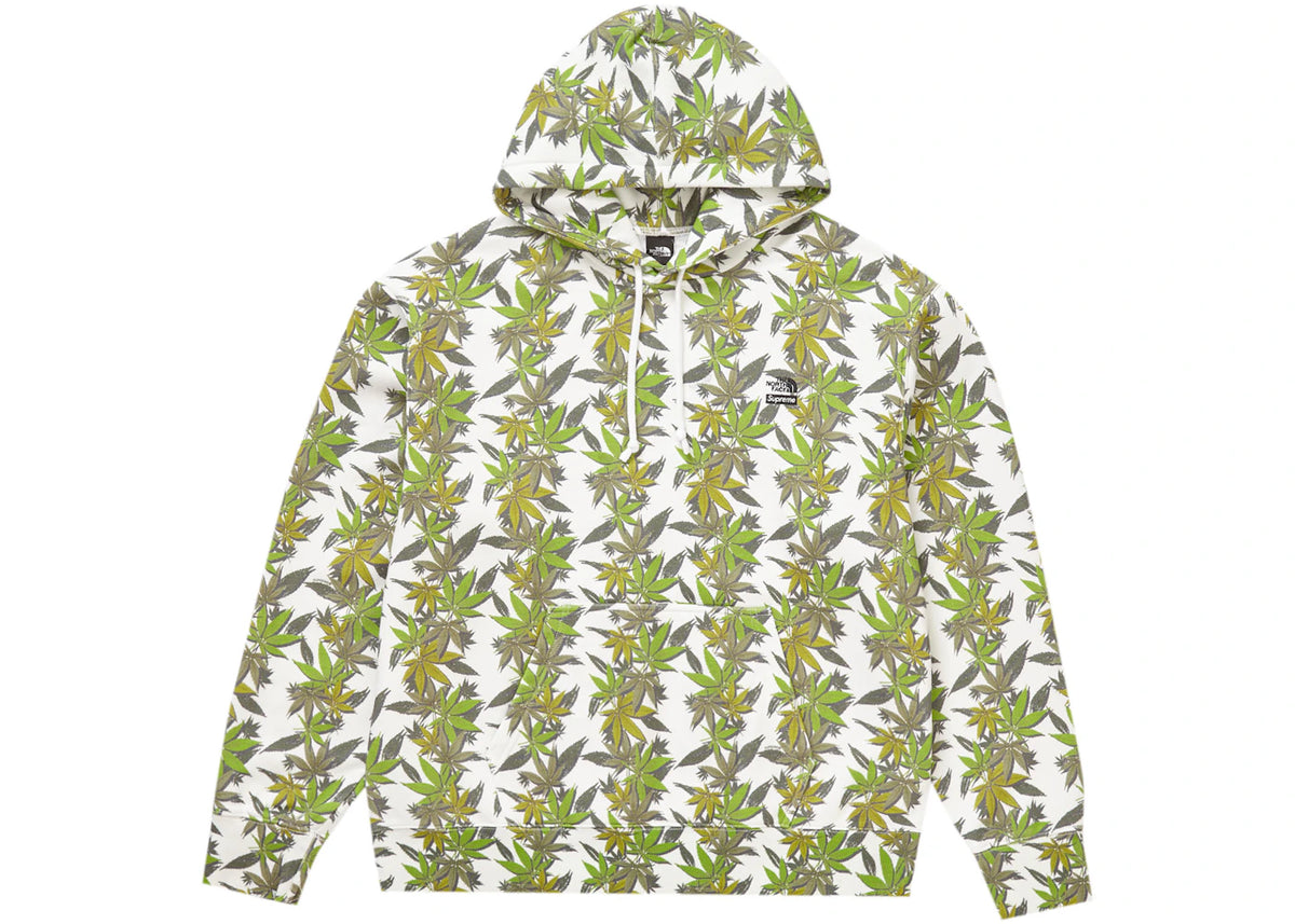 Supreme The North Face Leaf Hooded Sweatshirt White - vue secondaire A