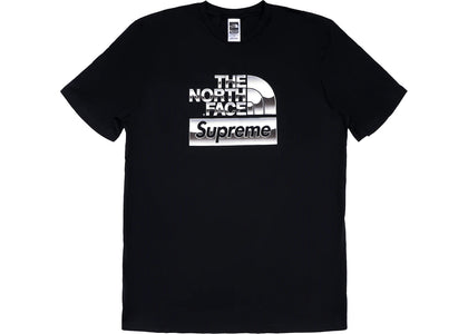 Supreme The North Face Metallic Logo T-Shirt Black - apparel view 2