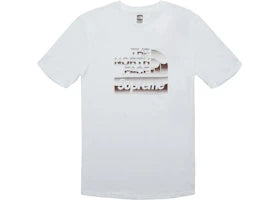 Supreme The North Face Metallic Logo T-Shirt White
