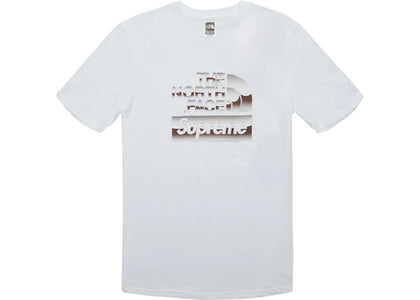 Supreme The North Face Metallic Logo T-Shirt White - apparel view 2