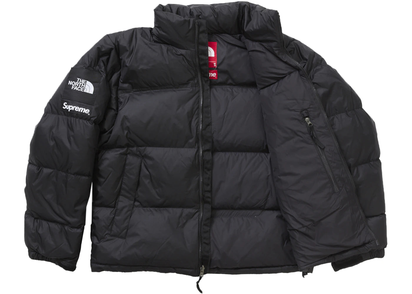 Supreme The North Face Nuptse Jacket Black - vue secondaire B