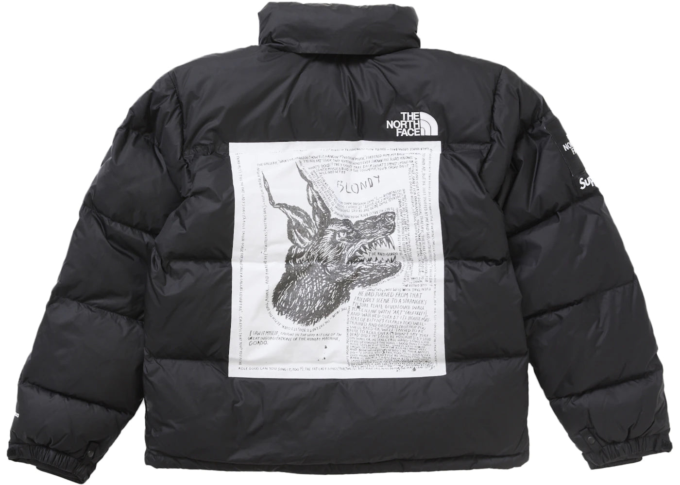 Supreme The North Face Nuptse Jacket Black - vue 360