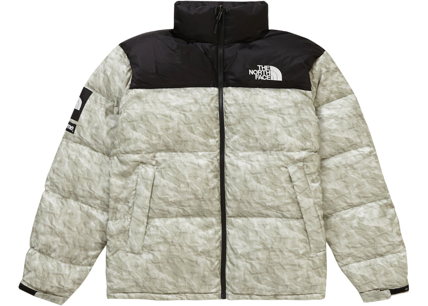 Supreme The North Face Paper Print Nuptse Jacket Paper Print - vue 360