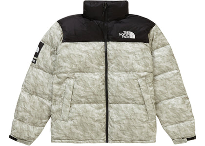 Supreme The North Face Paper Print Nuptse Jacket Paper Print - authentic Supreme apparel
