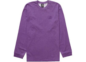 Supreme The North Face Pigment Printed L/S Top Purple