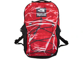 Supreme The North Face Printed Borealis Trompe L'oeil Backpack Red - vue 360