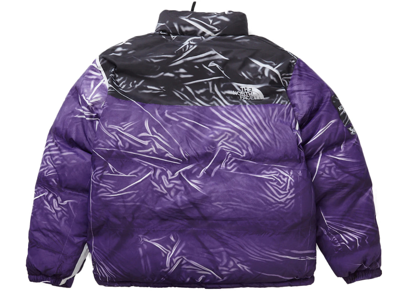 Supreme The North Face Printed Nuptse Trompe L'oeil Jacket Purple - vue secondaire B