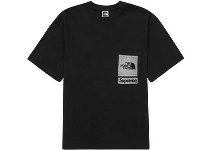 Supreme The North Face Printed Pocket Tee Black - authentic Supreme product