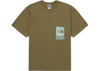 Supreme The North Face Printed Pocket Tee Olive