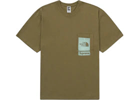 Supreme The North Face Printed Pocket Tee Olive