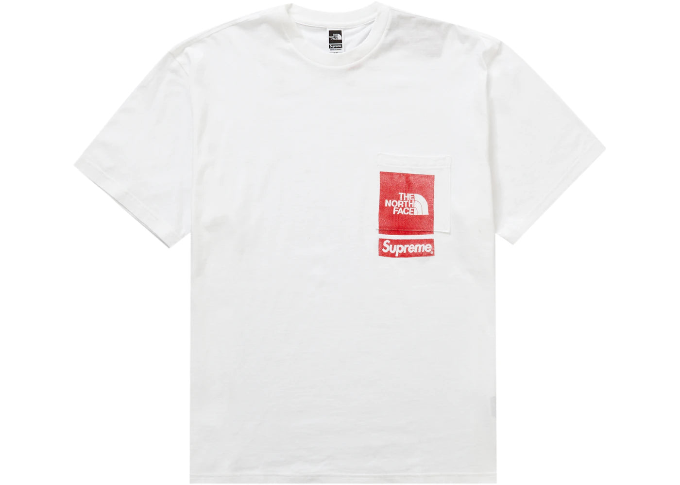 Supreme The North Face Printed Pocket Tee White - vue 360