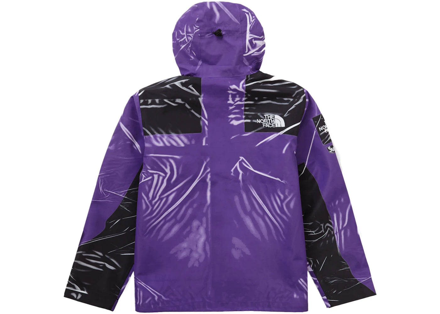 Supreme The North Face Printed Taped Seam Shell Trompe L'oeil Jacket Purple - vue secondaire B