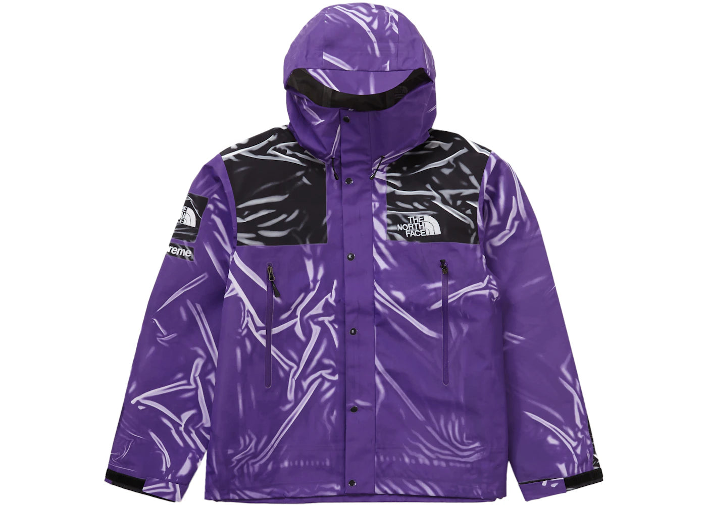 Supreme The North Face Printed Taped Seam Shell Trompe L'oeil Jacket Purple - vue secondaire A