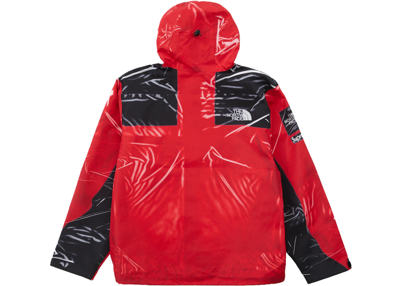 Supreme The North Face Printed Taped Seam Shell Trompe L'oeil Jacket Red - vue secondaire B