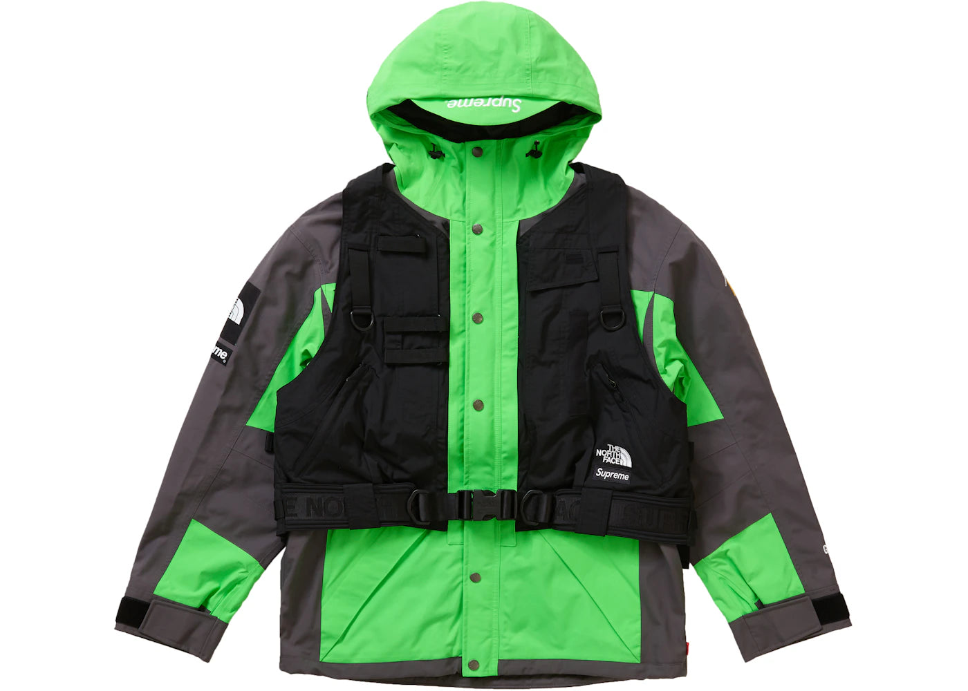 Supreme The North Face RTG Jacket + Vest Bright Green - vue secondaire A