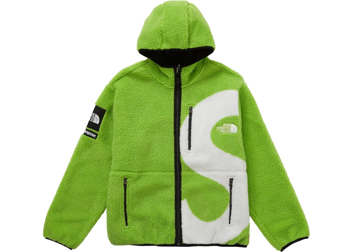 Supreme The North Face S Logo Fleece Jacket Lime - vue secondaire A
