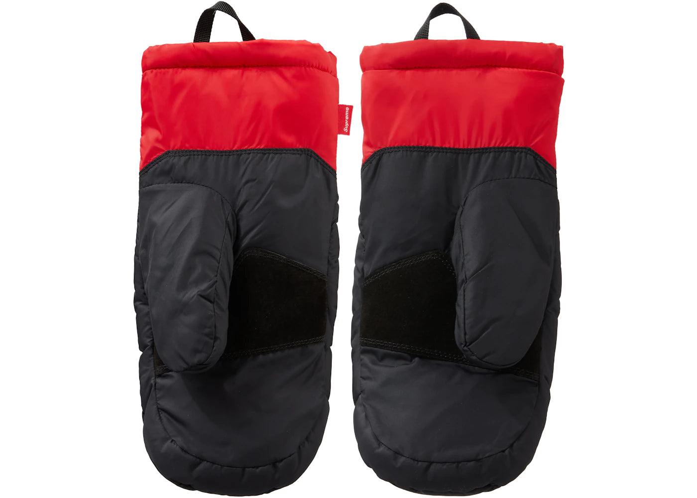 Supreme The North Face S Logo Nuptse Mitts Red - vue secondaire B