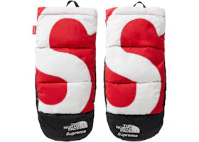 Supreme The North Face S Logo Nuptse Mitts Red