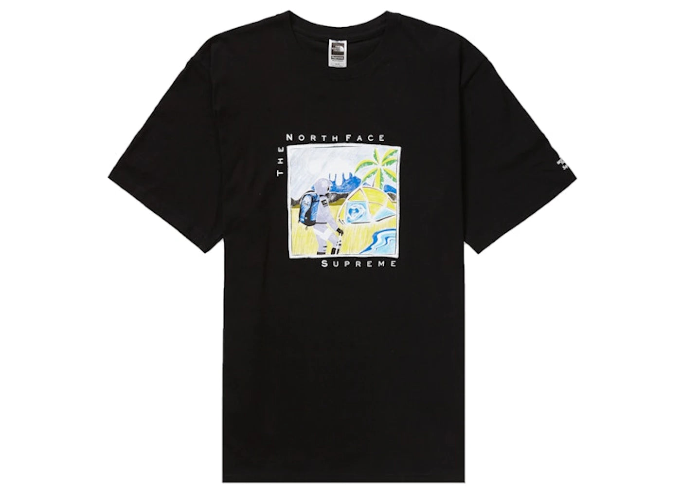 Supreme The North Face Sketch S/S Top Black - vue secondaire A