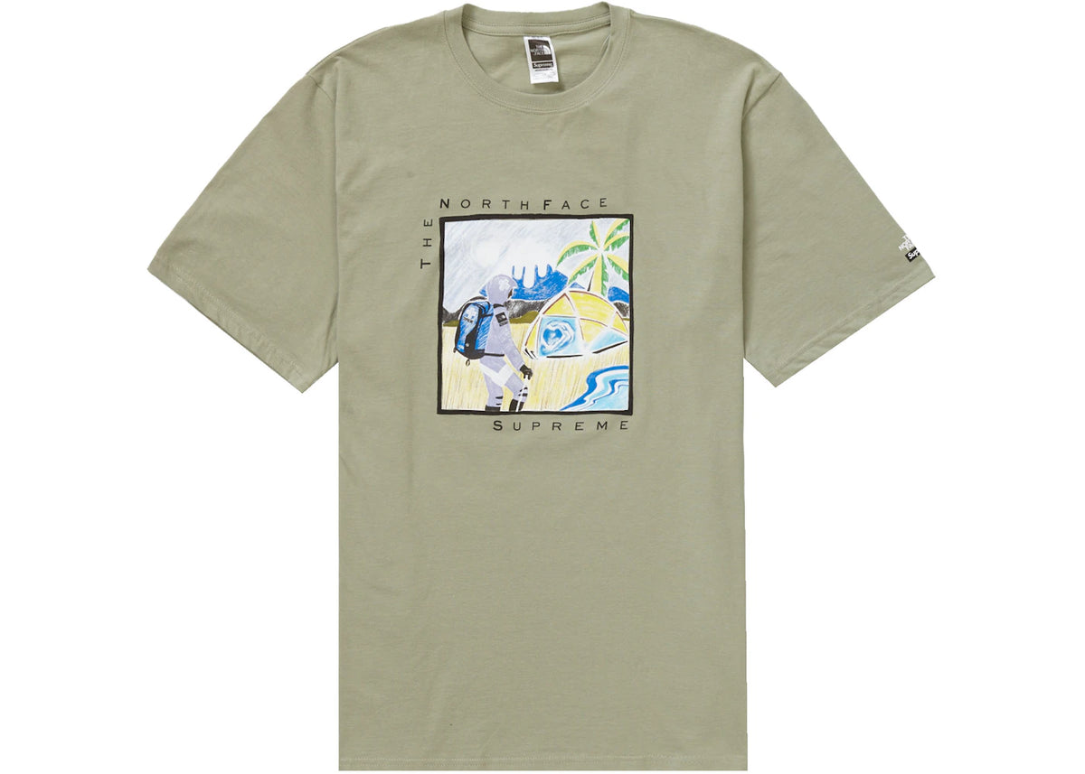 Supreme The North Face Sketch S/S Top Sage - vue 360