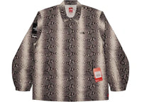 Supreme The North Face Snakeskin Taped Seam Coaches Jacket Black