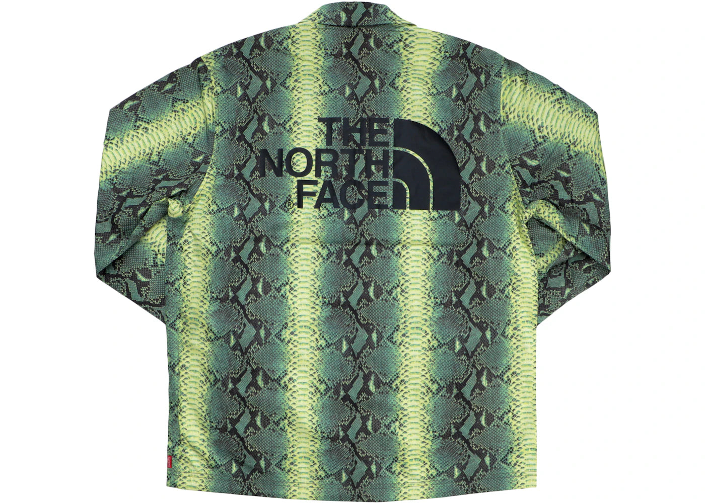 Supreme The North Face Snakeskin Taped Seam Coaches Jacket Green - vue secondaire B