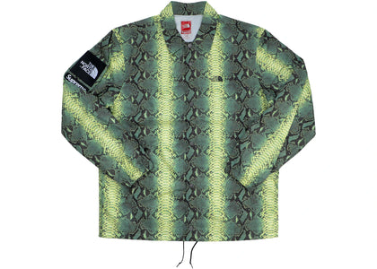 Supreme The North Face Snakeskin Taped Seam Coaches Jacket Green - apparel view 2