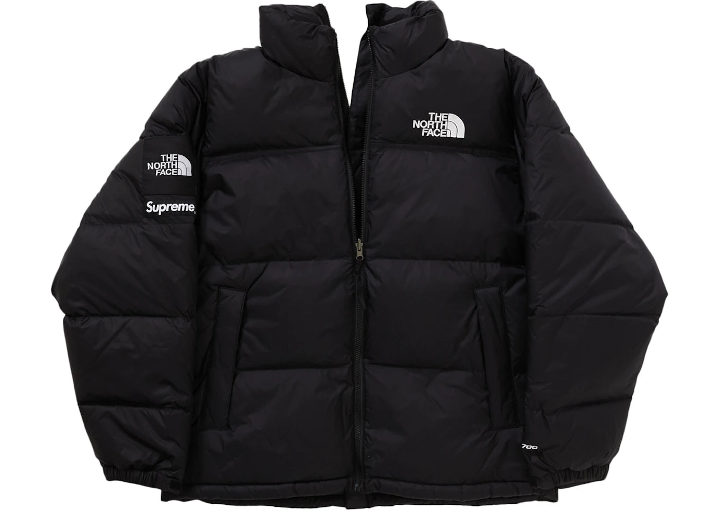 Supreme The North Face Split Nuptse Jacke Schwarz - vue secondaire B