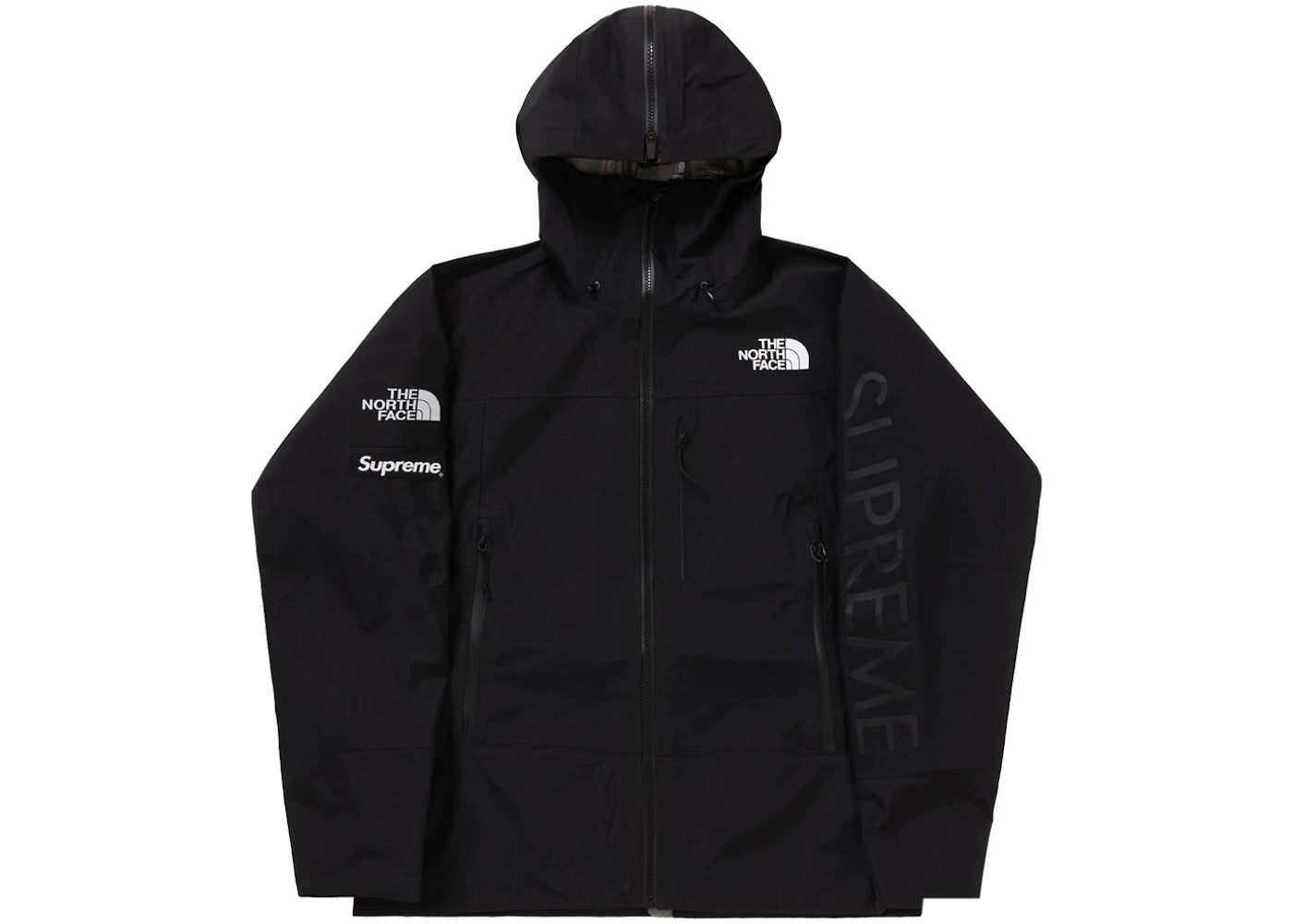 Supreme The North Face Split Taped Seam Shell Jacket Black - vue secondaire B