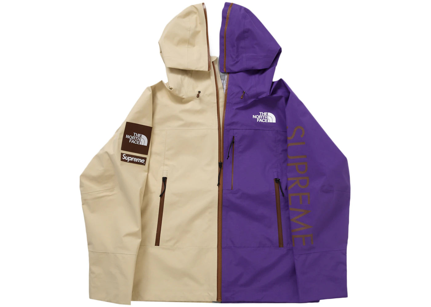 Supreme The North Face Split Taped Seam Shell Jacket White - vue secondaire B