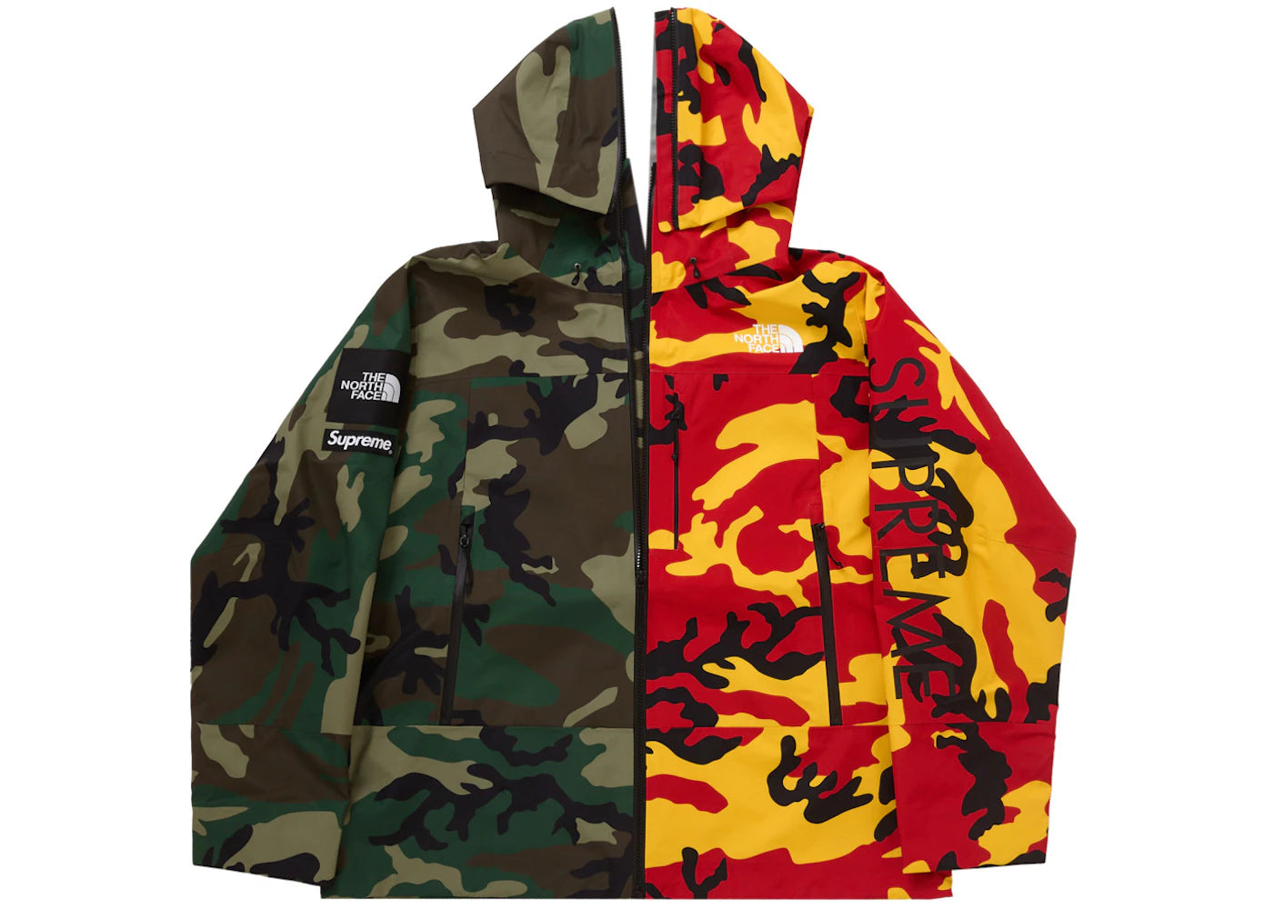 Supreme The North Face Split Taped Seam Shell Jacket Woodland Camo - vue secondaire A