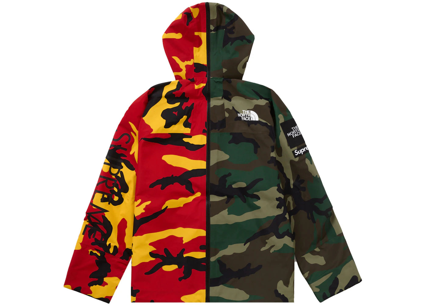 Supreme The North Face Split Taped Seam Shell Jacket Woodland Camo - vue secondaire B