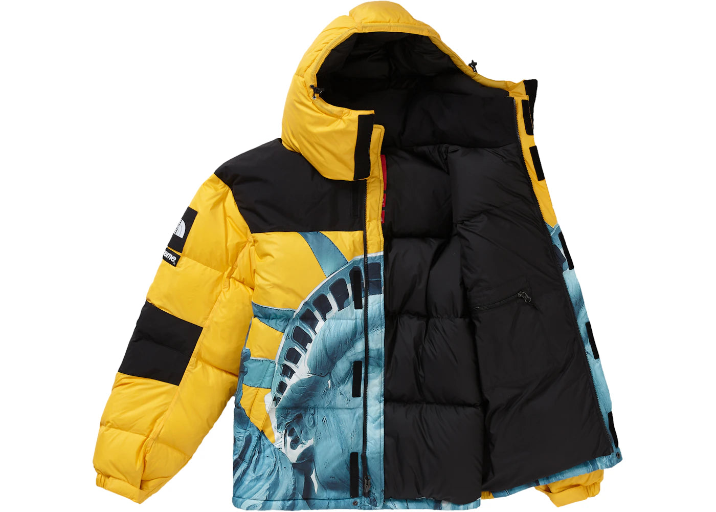 Supreme The North Face Statue of Liberty Baltoro Jacket Yellow - vue secondaire B