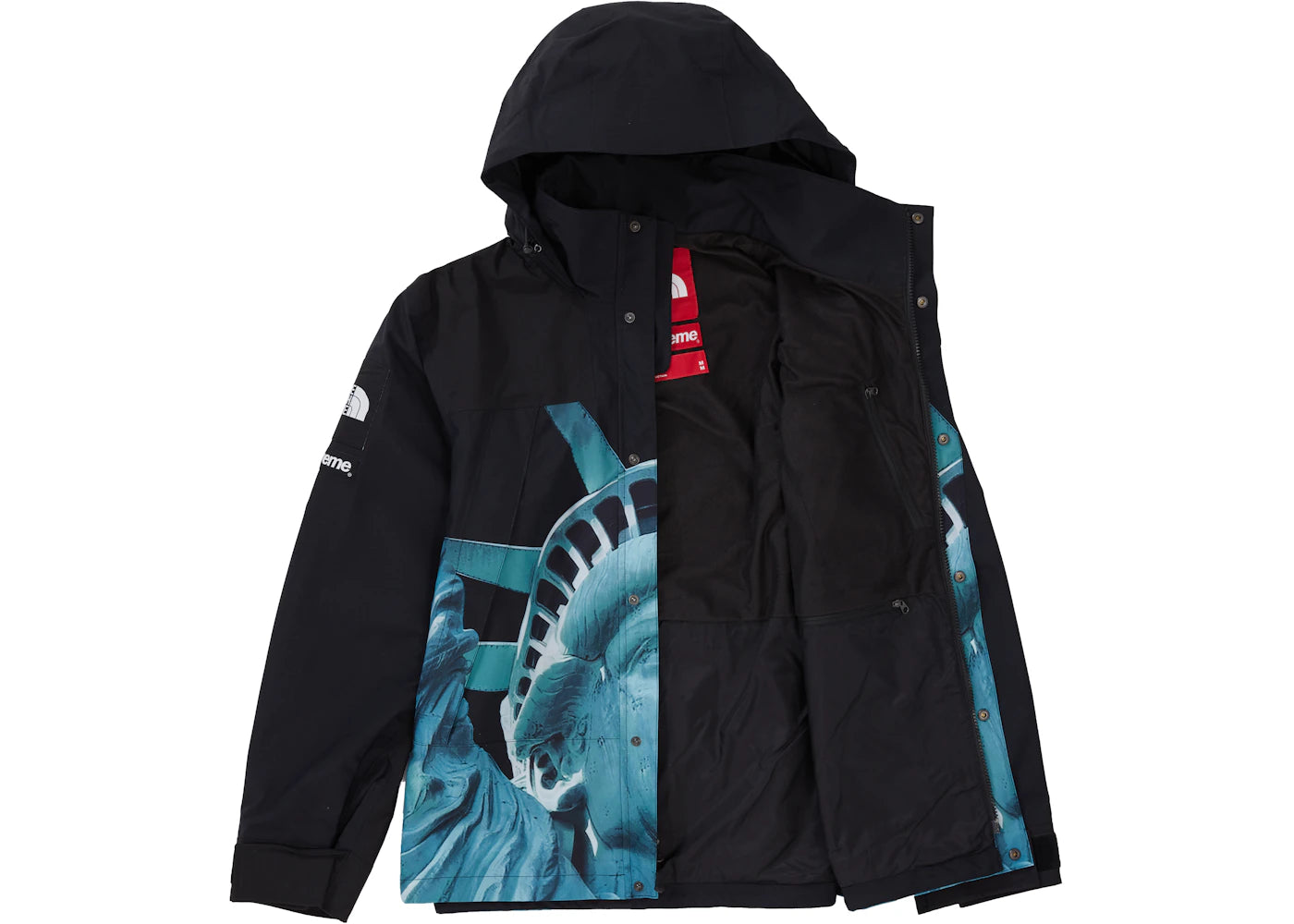 Supreme The North Face Statue of Liberty Mountain Jacket Black - vue secondaire A
