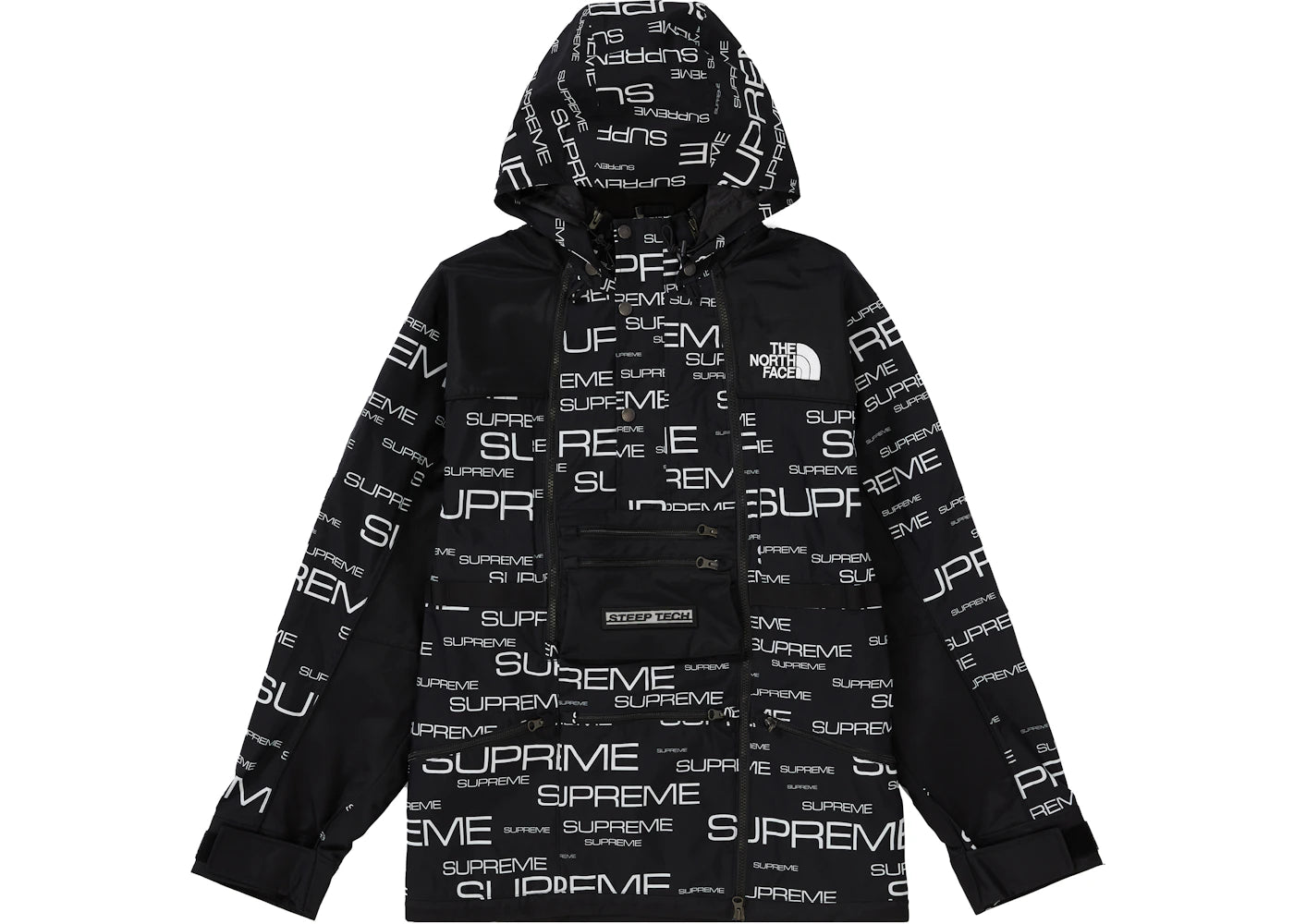Supreme The North Face Steep Tech Apogee Jacket Black - vue 360