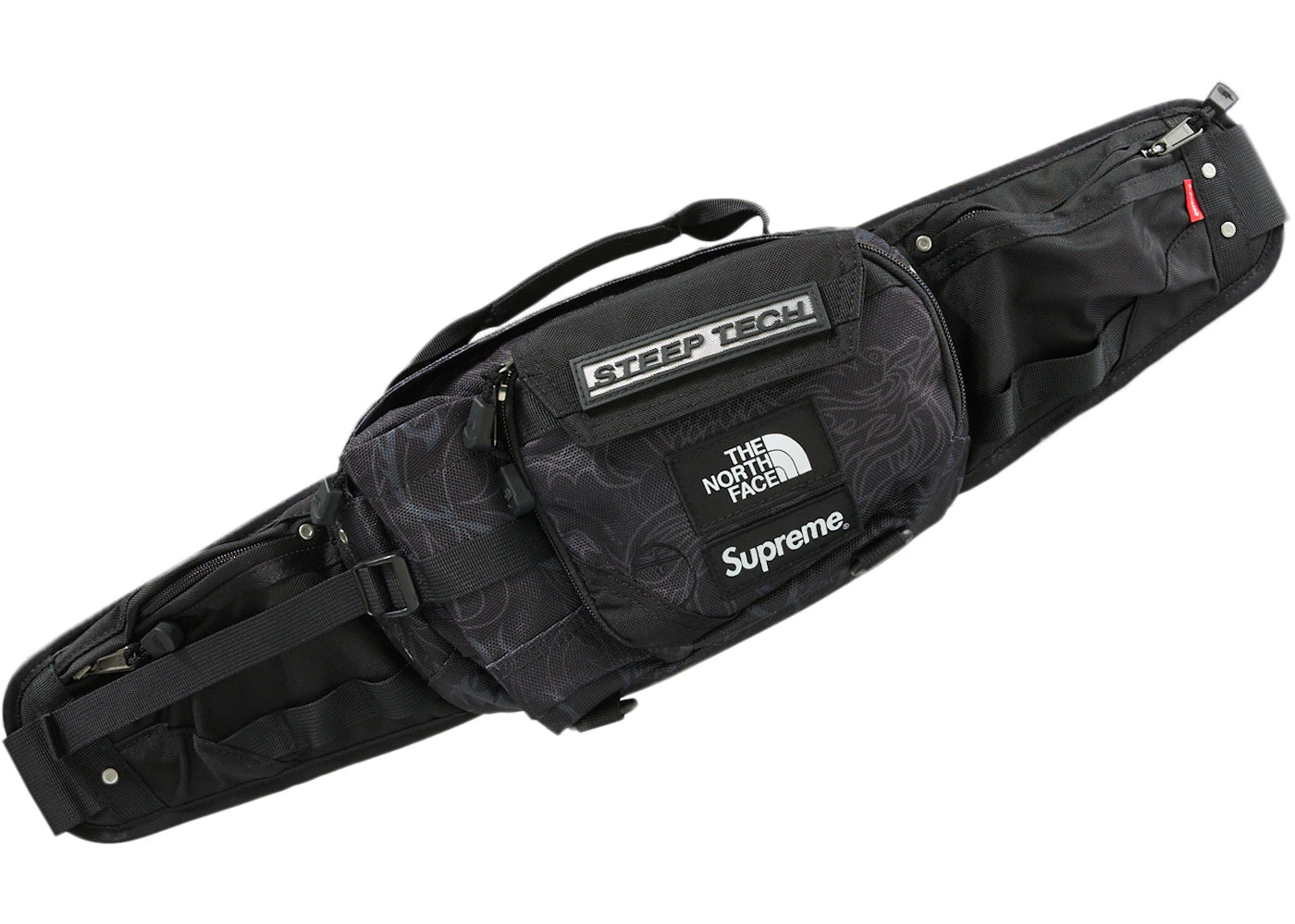 Supreme The North Face Steep Tech Waist Bag Black Dragon - vue secondaire A