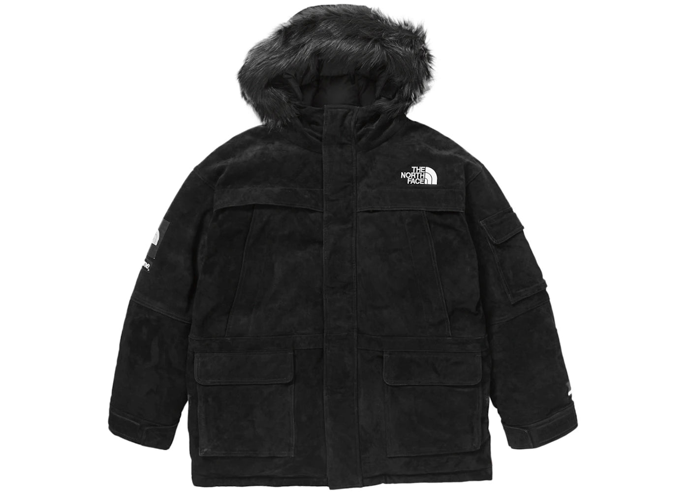 Supreme The North Face Suede 600-Fill Down Parka Black - vue 360