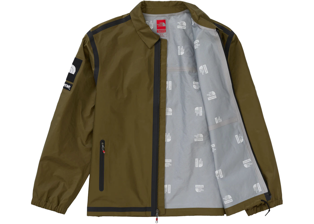 Supreme The North Face Summit Series Outer Tape Seam Coaches Jacket Olive - vue secondaire B