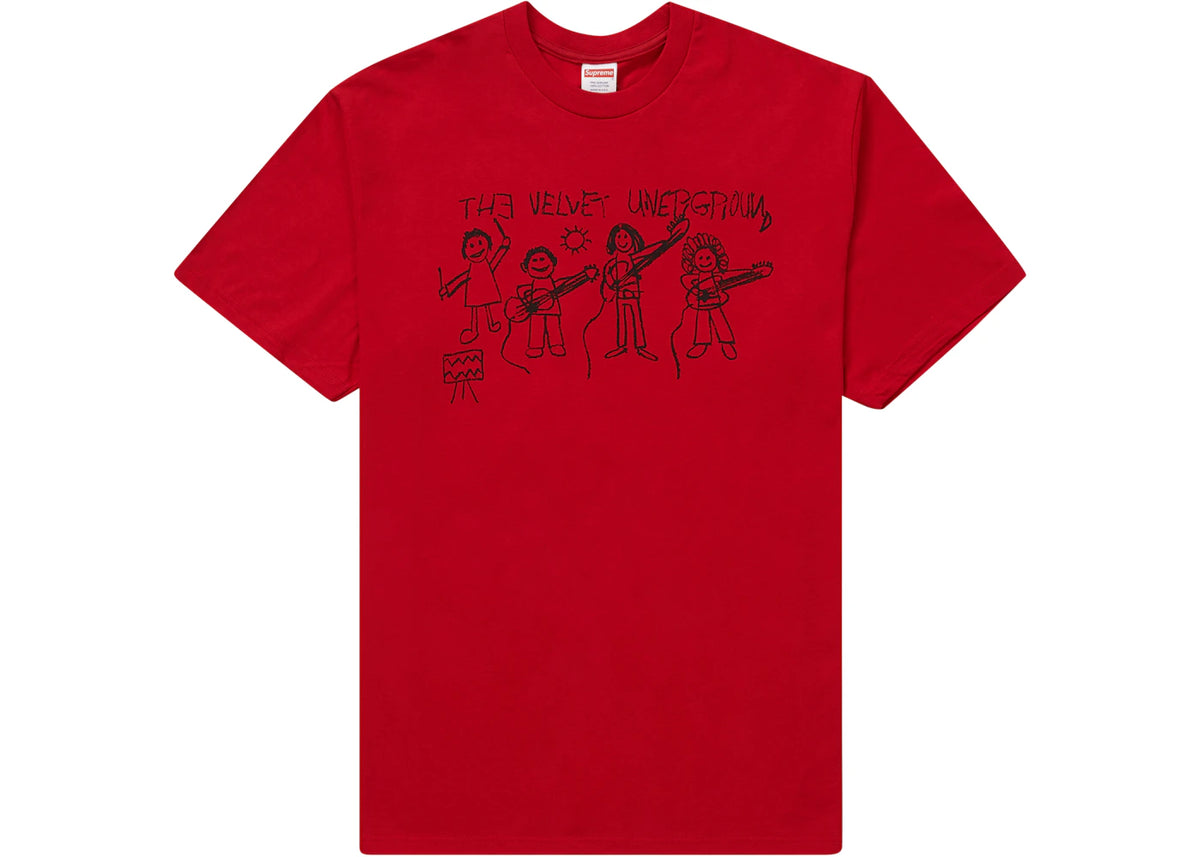 Supreme The Velvet Underground Drawing Tee Red - vue 360
