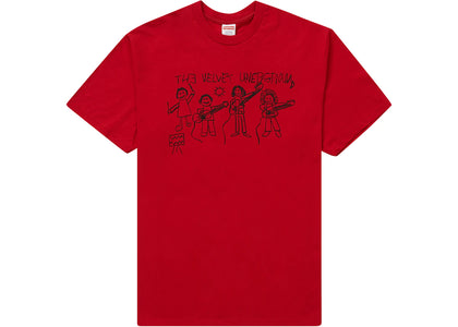 Supreme The Velvet Underground Drawing Tee Red - product view 2