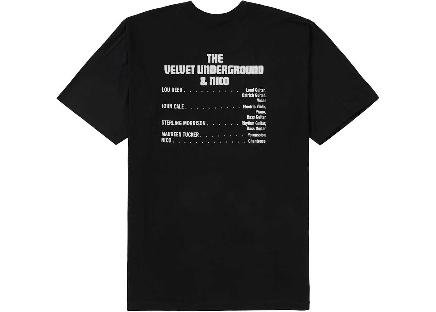Supreme The Velvet Underground & Nico Tee Black - vue secondaire B
